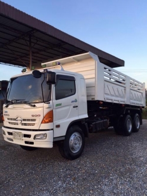 Hino Mega รุ่นFM8J 251แรง ซีรีส์500 ดั๊มพ์สามมิตรลอนเฉียง