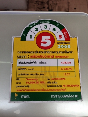 **** ขายแอร์ SAMSUNG 18000 BTU ตัว TOP ****