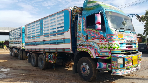 ขายรถพ่วง 22 ล้อ แม่ ลูก กระบะเหล็กคอกเกษตรดั้ม อู่.ซี ที ทรัค ISUZU 360 ปี53 ปรายปี รถสวย ราคา2490000 ต่อรอง