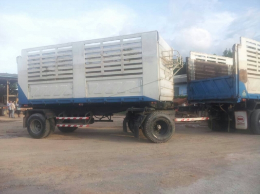 ขายรถบรรทุก 18 ล้อพ่วงแม่ลูกดัมพ์ ISUZU DECA 270 แรงม้ายูโร2ปี 2547 ลูกพ่วงสามมิตร 2 เพลา ราคา 1700000