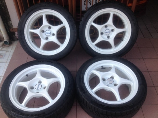 ล้อเเท้ PRO 1 ขอบ17หน้า7ครึ่งหลัง8อ๊อฟ32กับ38 4รู114สีเดิมญีปุ่นสภาพสวย