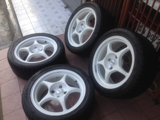 ล้อเเท้ PRO 1 ขอบ17หน้า7ครึ่งหลัง8อ๊อฟ32กับ38 4รู114สีเดิมญีปุ่นสภาพสวย