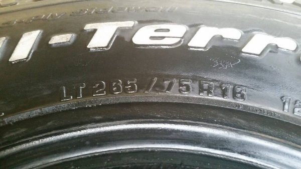 ยาง bf all 265/75/16 ถูกๆครับ