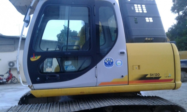 ขาย SUMITOMO SH120-3A เก่าญี่ปุ่น  แทรคใหญ่  มีลายแย๊ก  ชั่วโมง 5,XXX  สนใจโทร  089-3818694  ดวงนภา จ้า