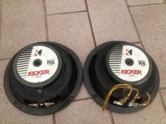 เสียงกลาง6นิ้งครึ่ง KICKER R6 USAเเท้ของเก่าญี่ปุ่นสภาพสวยเดิมๆ