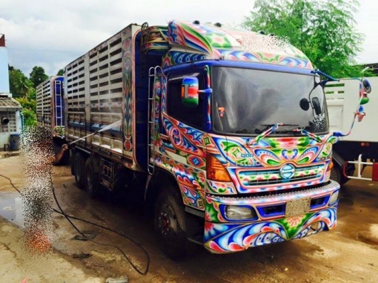 ขายรถสิบล้อ Hino FM1A 344แรง ปี55 คอกเกษตรดั้มเหล็ก รถสวยพรอมใช้งาน