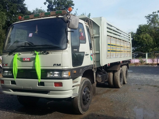 ขาย HINO 3M สองเพลาดั๊ม กระบะเหล็กข้างเนียม