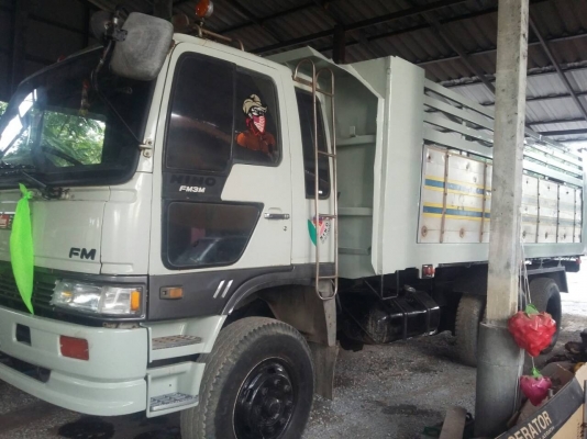 ขาย HINO 3M สองเพลาดั๊ม กระบะเหล็กข้างเนียม