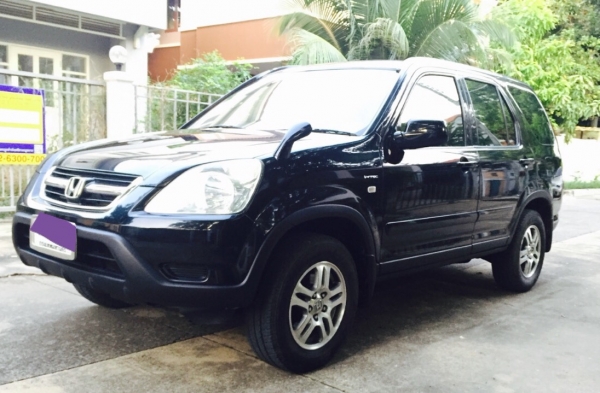 Honda CRV ตัวท็อป ปี02  รถดี สีสวย สภาพเต็ม100  ไม่ดมแก็ส  ได้ไปคุ้ม..ดูรายละเอียดด้านใน