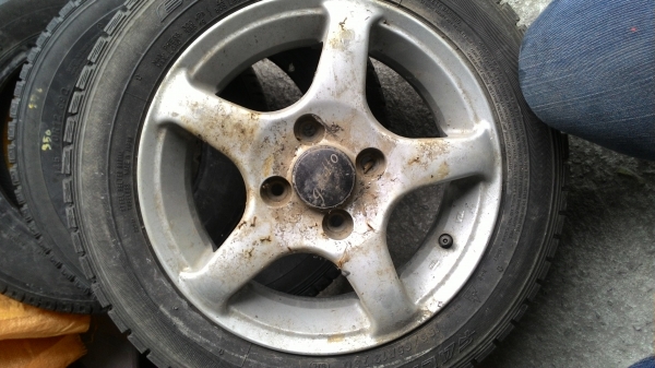 ขายล้อแม็กขอบ13 4/100 พร้อมยาง japan