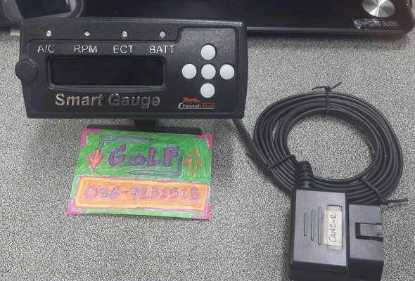 Smart gauge ต่อปลั๊ก OBDII มือ 2 พร้อมขาตั้ง สภาพสวยมาก
