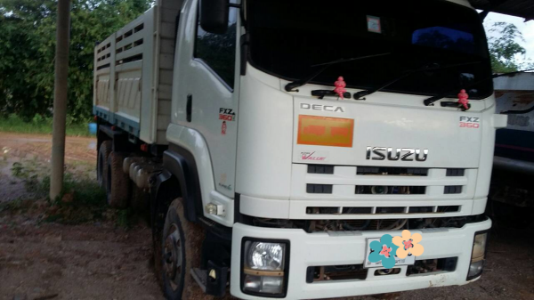 ขายรถบรรทุก 10 ล้อดัมพ์ ISUZU DECA 360 แรงม้าปี 2554 มีระบบลากพ่วง ไมล์ 190000 กม.ราคา 2200000