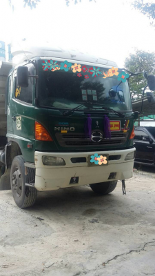 ขายรถบรรทุก 22 ล้อพ่วงแม่ลูกดัมพ์ HINO MEGA 344 แรงม้าปี 2554 ลูกพ่วงสามมิตร 3 เพลา ราคา 2500000