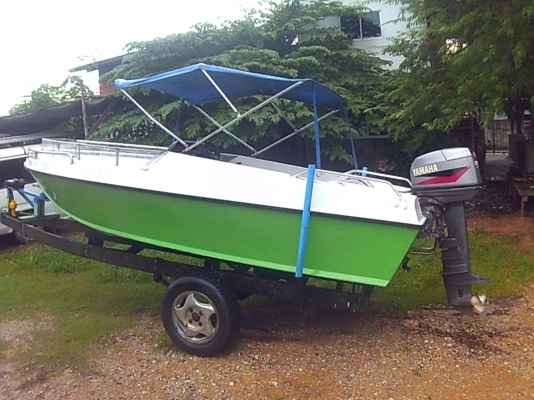 ขายเรือ 14.5 ฟุต ยามาฮา 30 เเรง พร้อมทะเบียน