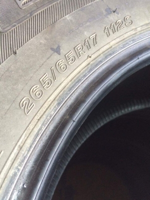 บริดโตน265/65/17 ปี13 4เส้น สภาพ90\%