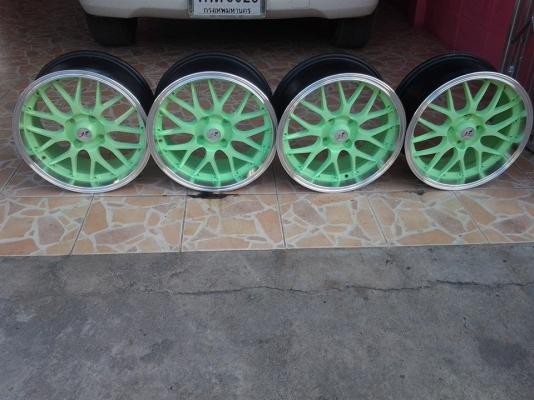 ล้อ 15*7 / 4*100 off38 ทำสีใหม่ไม่มีซ่อม ฝาครบ ส่งได้ทั่วไทย