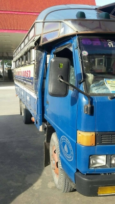 รถหกล้อ isuzu NPR 115 มีหลังคา รถรับส่งักเรียน เครื่องดี คันชีสวย ทะเบียน ม.79 เล่มเอกสารชุดโอนครบ