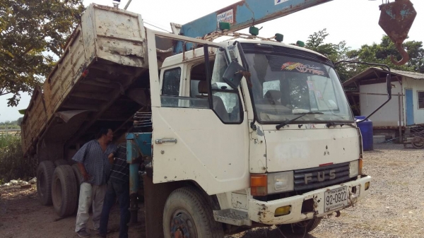 สิบล้อ1เพา มิตรซู ไอ้หลง FN516M 6D15 กะบะดั้มได้ ติดเครน TANADO 4.5 ตัน 4ปลอก 3ชัก สภาพดีสวยพร้อมใช้ ทะเบียนพร้อมโอน