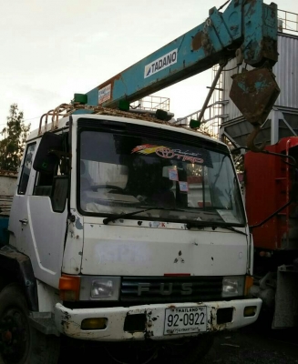 สิบล้อ1เพา มิตรซู ไอ้หลง FN516M 6D15 กะบะดั้มได้ ติดเครน TANADO 4.5 ตัน 4ปลอก 3ชัก สภาพดีสวยพร้อมใช้ ทะเบียนพร้อมโอน