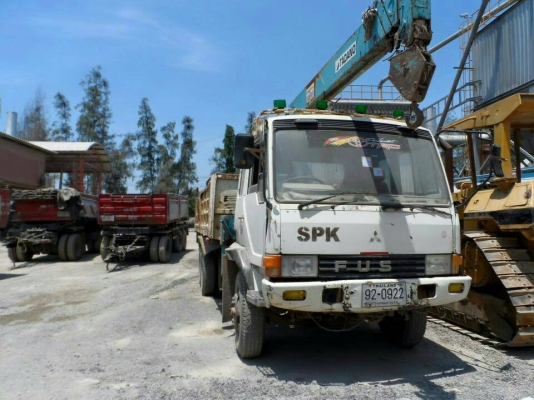 สิบล้อ1เพา มิตรซู ไอ้หลง FN516M 6D15 กะบะดั้มได้ ติดเครน TANADO 4.5 ตัน 4ปลอก 3ชัก สภาพดีสวยพร้อมใช้ ทะเบียนพร้อมโอน