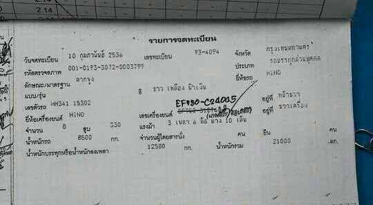 สิบล้อ หัวลาก ฮีโน HH341-EF130-330แรง 2เพา ช่วงล่างใหญ่ สภาพพร้อมใช้ ทะเบียนพร้อมโอน