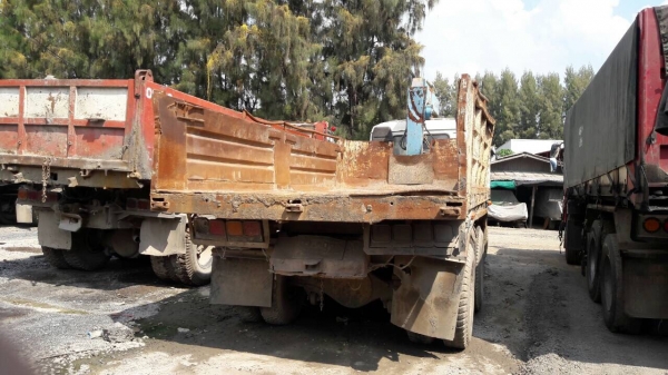 สิบล้อ มิตรซู FN516M 6D15 กะบะดั้มเพาเดียว เครน ทานาโด 4.5ตัน ท้องวี 4ปอก 3ชัก สภาพดีพร้อมใช้ ทะเบียนพร้อมโอน