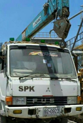 สิบล้อ มิตรซู FN516M 6D15 กะบะดั้มเพาเดียว เครน ทานาโด 4.5ตัน ท้องวี 4ปอก 3ชัก สภาพดีพร้อมใช้ ทะเบียนพร้อมโอน