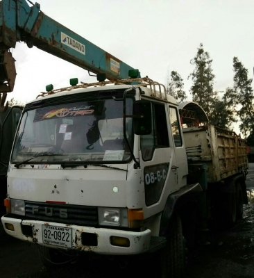 สิบล้อ มิตรซู FN516M 6D15 กะบะดั้มเพาเดียว เครน ทานาโด 4.5ตัน ท้องวี 4ปอก 3ชัก สภาพดีพร้อมใช้ ทะเบียนพร้อมโอน