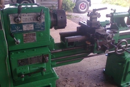 แท่นกลึง 5 ฟุต 3 เพลา เกียร์บล็อก อุปกรณ์ครบ เครื่องพร้อมใช้งาน 60,000