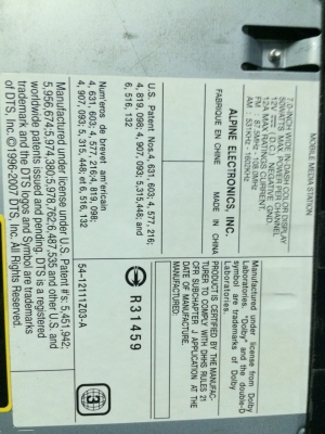 Alpine IVA-W502E รุ่นใหญ่ 24BIT USB lPOD DVD-RW MP3-RW CD-RW AUX พร้อมสายIPOD ปรีเอ้า3ชุด ช่องOptical 1ช่อง เครื่องศูนย์ Mtech มือ2