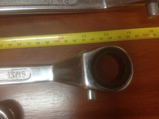 ขายประแจแหวนเป็นก๊อกแก๊กในตัว 12 เหลี่ยม สำหรับใช้งานหนัก ขนาด 3/8"-1 1/8" ตัวใหญ่ๆ หนาๆ หนักๆ