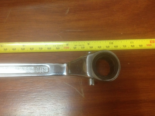 ขายประแจแหวนเป็นก๊อกแก๊กในตัว 12 เหลี่ยม สำหรับใช้งานหนัก ขนาด 3/8"-1 1/8" ตัวใหญ่ๆ หนาๆ หนักๆ