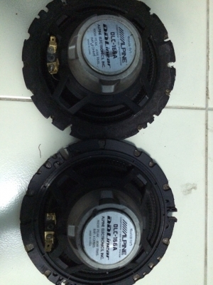 ลำโพง Alpine DDLinear DLC-166A 2ทาง 6.5นิ้ว 160W โครงหล่อ แม่เหล็กนีโอ กลางชัด เบสนุ่ม มือ2 ญี่ปุ่น