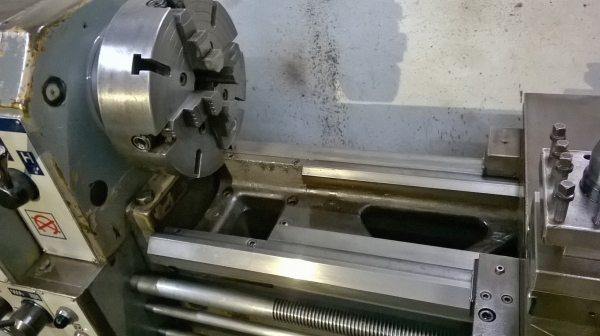 ขายถูกๆ เครื่องกลึงมือสองจากญี่ปุ่น ขนาด 6 ฟุต TUDA MYLER A-460x860G  4 เพลาตัด