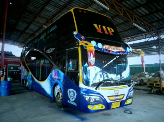 ขายรถทัวร์ปรับอากาศ Scania 2 ชั้น 8 ล้อ เครื่องสแกนเนีย 114 ช่วงล่างสแกนเนีย