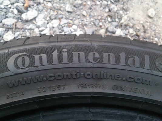ขายยาง Continental 205/50R17 ยางสัปดาห์ที่19ปี14 ดอกยางเต็มหนาสดนิ่มลึกเท่ากันไม่มีปะสวยๆ จำนวน 1 ชุด
