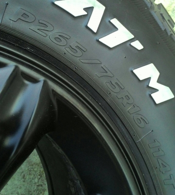 ขาย ยางA/T 265พร้อมล้อสวยๆ