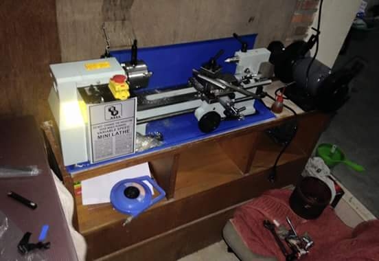 ขายเครื่องกลึงมือสอง ยางว 2 ฟุต 95\%