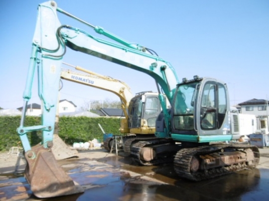 รถขุดเก่าญี่ปุ่น Kobelco SK135SR-1ES YY04 พร้อมไลน์หัวกระแทก