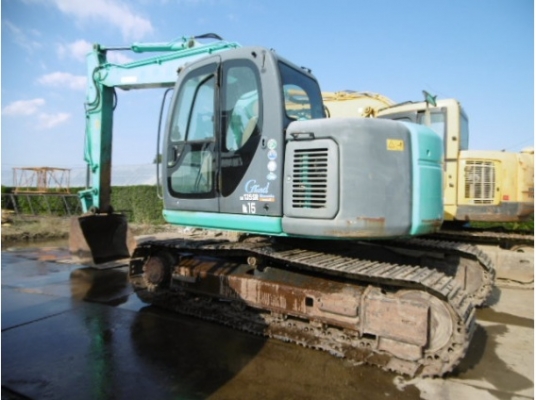 รถขุดเก่าญี่ปุ่น Kobelco SK135SR-1ES YY04 พร้อมไลน์หัวกระแทก