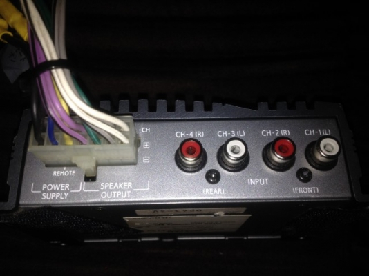 เเอมตัวเล็ก ALPINE 4 CHANNEL รุ่น MXE F130 เก่าญี่ปุ่นเเท้สภาพสวย