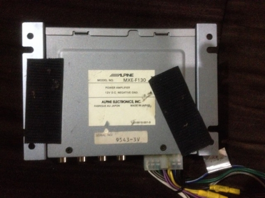 เเอมตัวเล็ก ALPINE 4 CHANNEL รุ่น MXE F130 เก่าญี่ปุ่นเเท้สภาพสวย