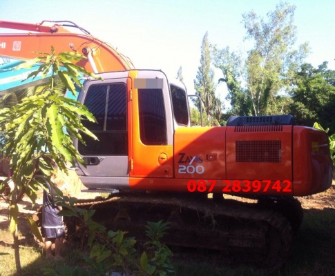 ขายรถแบคโฮ Hitachi ZX 200-1 เอกสารเล่มทะเบียน 13,XXX ชม.
