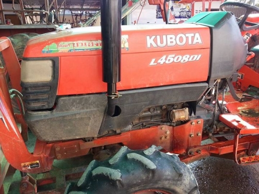คูโบต้า L4508 ดีไอ 2 เพลาพร้อมใบมีดดันหน้าตราช้าง เล่มทะเบียนพร้อม