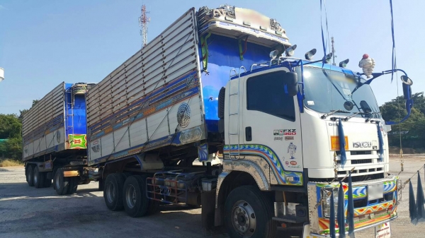 ขายรถพ่วง 22 ล้อ แม่.ลูก กระบะเนียมคอกเกษตรดั้ม อู่.พงษ์ไพบูรณ์ ISUZU 360 ปี.ธ.ค.55 รถสวย วิ้งน้อย ราคา.2950000 ต่อรอง มี.2 พ่วง สนใจรีบจองด่วน