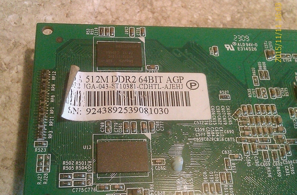 การ์ดจอ GeForce 6200A 512MB DDR2 64 bit