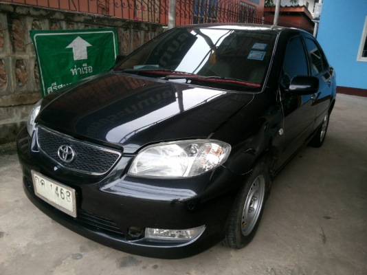 รถเก๋ง TOYOTA VIOS ปี 2003 เกียร์ออโต้ ไฟฟ้า AIRBAG ราคา 150,000 บ.