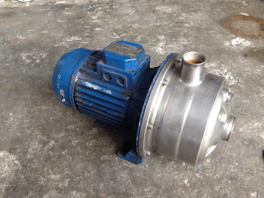 ขายปั้มน้ำหอยโข่ง 2ใบพัด หัวสแตนเลส Stac 1HP. 380V made in Italy สภาพดีเดิมๆวิ่งนิ่ม พร้อมใช้งาน