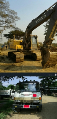 ขายรถแบคโฮ VOLVO + รถเทเลอร์ HINO เอกสารพร้อม 093-2193788