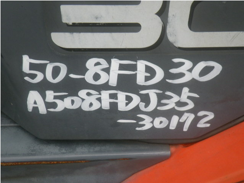 จำหน่ายรถ Forklift Toyota 3 ตัน ดีเซล 8FD30 (ญี่ปุ่น) ปี 2008 เสา 4.5 เมตร + งากระดก Hinged คุณภาพเยี่ยม